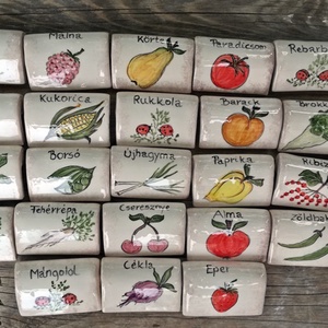 Fűszer név jelölő kerámia táblácska - otthon & életmód - ház & kert - növény & veteményes - Meska.hu