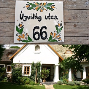 Korondi,ahogy én festem  kerámia utca név tábla, Otthon & Életmód, Ház & Kert, Házszám, Kerámia, Festett tárgyak, MESKA