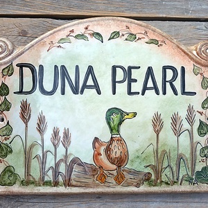 Vadkacsa kerámia utcanévtábla, Otthon & Életmód, Ház & Kert, Névtábla, Kerámia, MESKA