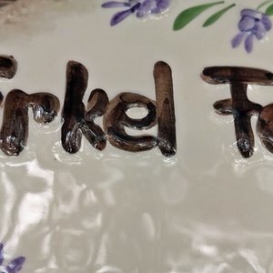 Egyedi  levendulás kerámia utcanévtábla  - otthon & életmód - ház & kert - házszám - Meska.hu