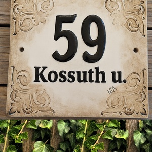 Harmónikus barna egyedi utcanévtábla, Otthon & Életmód, Ház & Kert, Házszám, Kerámia, MESKA