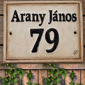 Harmónikus barna egyedi utcanévtábla - Meska.hu