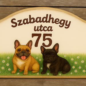 Minden így kezdődik...skicc egyedi utcanév tábla - Meska.hu