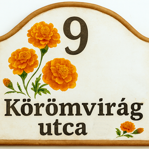 Minden így kezdődik...skicc egyedi utcanév tábla - Meska.hu