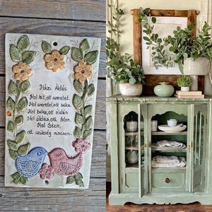 Házi Áldás, Otthon & Életmód, Vallás, Házi áldás, Kerámia, Festett tárgyak, MESKA