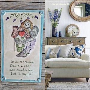   Te meg Én kerámia tábla, Otthon & Életmód, Ház & Kert, Isten hozott tábla, Kerámia, Festett tárgyak, MESKA