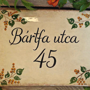  Egyedi mediterrán -  kerámia utcanévtábla - otthon & életmód - ház & kert - házszám - Meska.hu