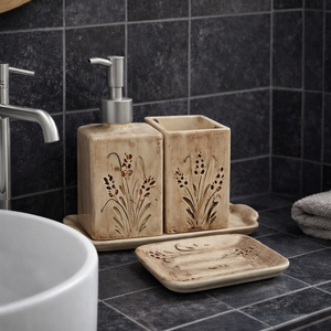  Egyedi elegáns-stílusos kerámia fürdőszoba szett - Meska.hu