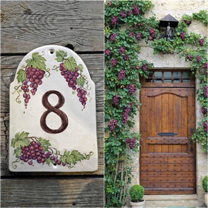 Kadarka kerámia házszámtábla - Meska.hu