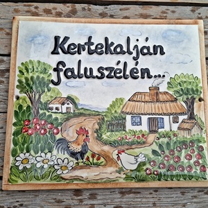 Ugye szereted az állatokat. Egyedi kerámia utcanév tábla - Meska.hu