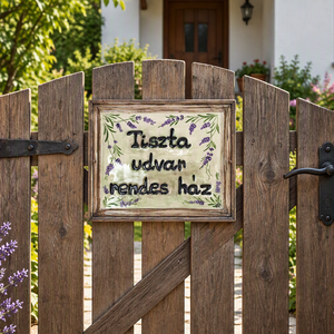  Levendulás  egyedi kerámia tábla  - Meska.hu