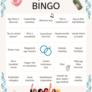 Lánybúcsús Bingo - esküvő - lánybúcsú - Meska.hu