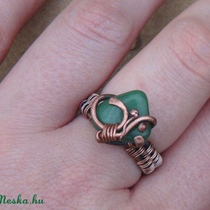 Réz gyűrű Laura - Meska.hu