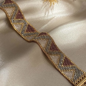 Geometrikus Silk satin karkötő - Meska.hu