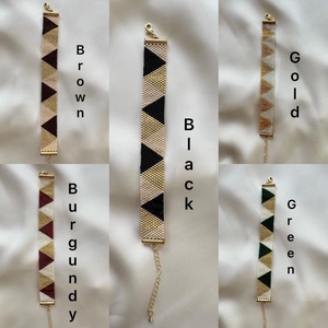 Csillogó Mozaik Karkötő - ékszer - karkötő - gyöngyös karkötő - Meska.hu