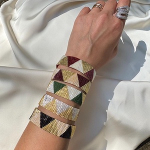 Csillogó Mozaik Karkötő - ékszer - karkötő - gyöngyös karkötő - Meska.hu