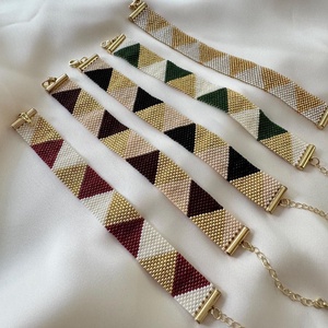 Csillogó Mozaik Karkötő - ékszer - karkötő - gyöngyös karkötő - Meska.hu