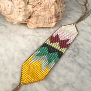 Gyöngyös karkötő görögmintával - ékszer - karkötő - gyöngyös karkötő - Meska.hu