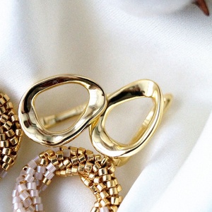 Miyuki gyöngy fülbevaló - ékszer - fülbevaló - karika fülbevaló - Meska.hu