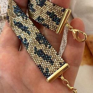 Gyöngy karkötő - kígyó mintával, Miyuki karkötő - ékszer - karkötő - gyöngyös karkötő - Meska.hu