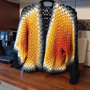 Hexagon kardigán - Nyáresti Tábortűz - Meska.hu