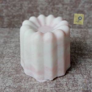 Rózsaszín agyagos kézműves sole szappan - puding forma - Meska.hu