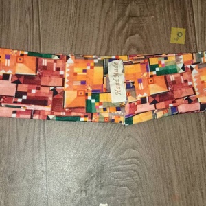 Széles fejpánt  - pixel mintás - ruha & divat - sál, sapka, kendő - fejpánt - Meska.hu