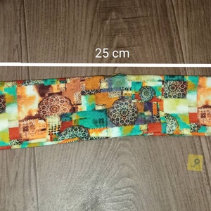 Széles fejpánt - mandala mintás - ruha & divat - sál, sapka, kendő - fejpánt - Meska.hu