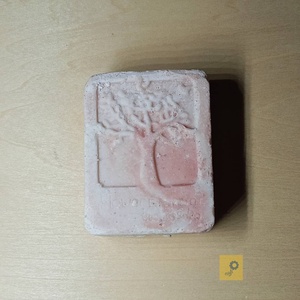 Rózsaszín agyagos só szappan - Meska.hu