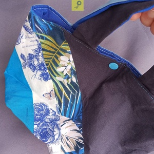 Kicsi textil táska - kék  - táska & tok - bevásárlás & shopper táska - shopper, textiltáska, szatyor - Meska.hu