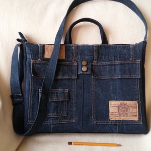 Laptop táska farmerből -  - Meska.hu