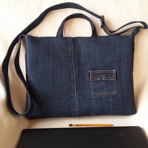 Laptop táska farmerből -  - Meska.hu