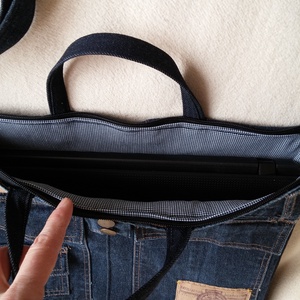 Laptop táska farmerből -  - Meska.hu