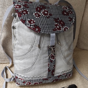 Világos szürke nagy méretű farmer hátizsák, Táska & Tok, Hátizsák, Hátizsák, , MESKA