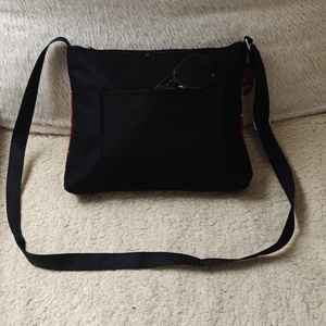 Bordó pöttyös textil táska - táska & tok - kézitáska & válltáska - vállon átvethető táska - Meska.hu