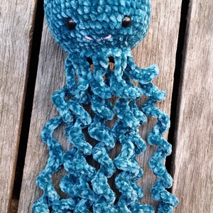 Zsenília polip / medúza türkiz színben  - Meska.hu