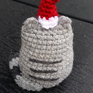 Mikulás macska - táska & tok - kulcstartó & táskadísz - kulcstartó - Meska.hu