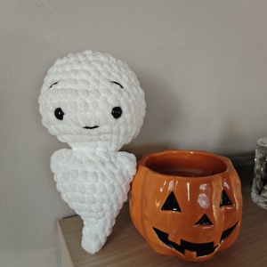 Plüssös szellem - Halloween - otthon & életmód - dekoráció - halloween - halloweeni dekoráció - Meska.hu
