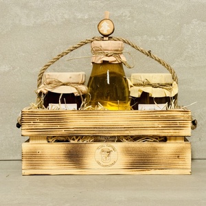 Nussy Kamrája ajándék Fa ládika házi lekvárjainkkal szörppel - RENDELÉSRE, Élelmiszer, Lekvár, Élelmiszer előállítás, MESKA