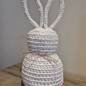 Nyuszkó, Ünnepi díszek, dekorációk, Húsvéti díszek és dekorációk, Húsvéti asztaldíszek, Horgolás, MESKA