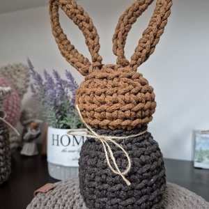 Nyuszi dekor - ünnepi díszek, dekorációk - húsvéti díszek és dekorációk - húsvéti asztaldíszek - Meska.hu