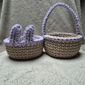 Nyuszifül Húsvéti szett - ünnepi díszek, dekorációk - húsvéti díszek és dekorációk - húsvéti asztaldíszek - Meska.hu