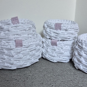 Horgolt fészekkosarak, Otthon & Életmód, Dekoráció, Asztal és polc dekoráció, Asztaldísz, , MESKA