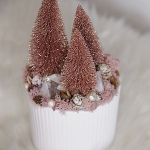 Let it PINK! - Adventi asztaldísz  - Meska.hu