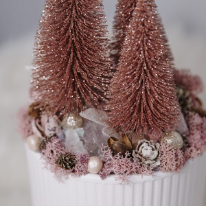 Let it PINK! - Adventi asztaldísz  - karácsony - adventi díszek - adventi asztaldísz - Meska.hu