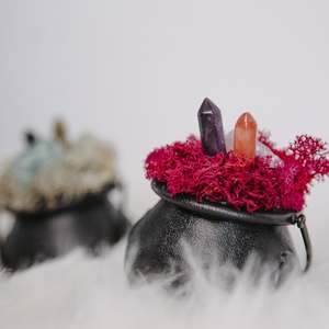 Witches brew - mini üstök ásványokkal - otthon & életmód - dekoráció - halloween - halloweeni dekoráció - Meska.hu