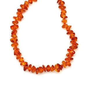 Borostyán barna splitter pattintós baba nyaklánc 35cm, Játék & Sport, 3 éves kor alattiaknak, Rágcsalánc, , MESKA