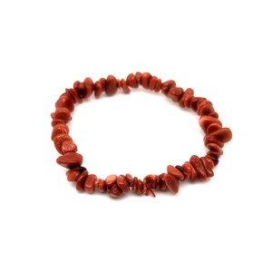 Splitter karkötő Goldstone vörös, Ékszer, Karkötő, Ásványkarkötő, , MESKA