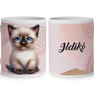 Kérd a Neveddel - Cuki ragdoll cicus mintás bögre, Otthon & Életmód, Konyhafelszerelés, tálalás, Tálalás, Bögre & Csésze, , MESKA