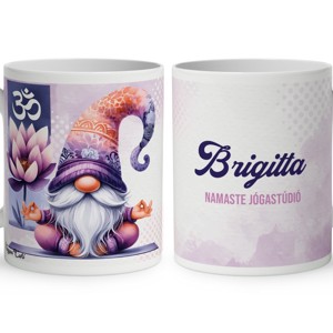 Névvel kérhető - Jóga manó OHM mintás bögre, Otthon & Életmód, Konyhafelszerelés, tálalás, Tálalás, Bögre & Csésze, , MESKA